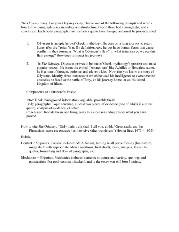 Essay About the Odyssey